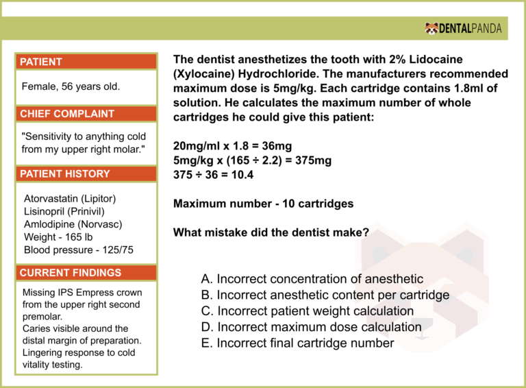 Anatomy - ANESTHETIC DOSE 2 correct